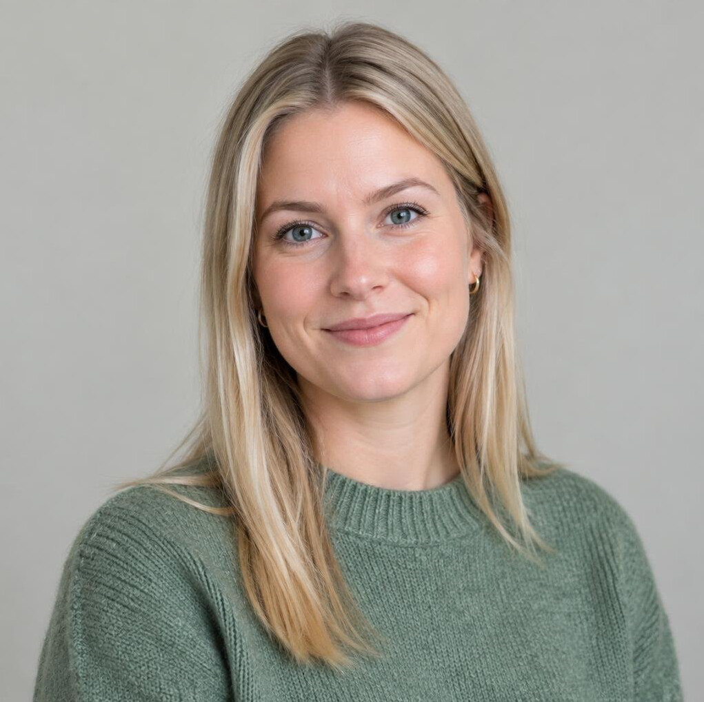 Portrait of a young woman with a gentle smile